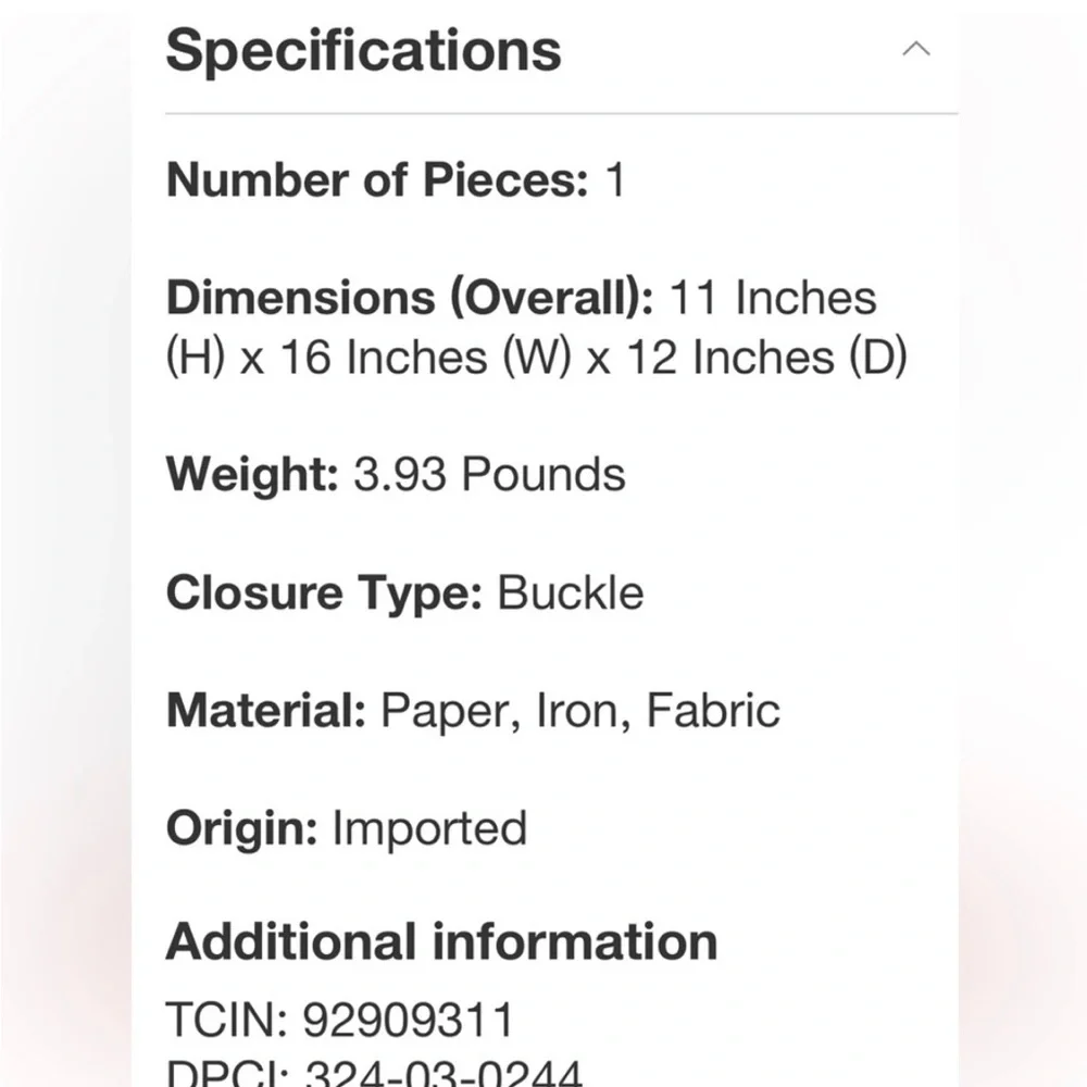 NWT Hearth & Hand Woven Picnic Basket with Red Orange Straps - Picture 10 of 10